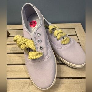 Vans Fat Lace Authentic Lowpro VN000D04C2R Lime Sherbet Kids Shoes Purple 4.5